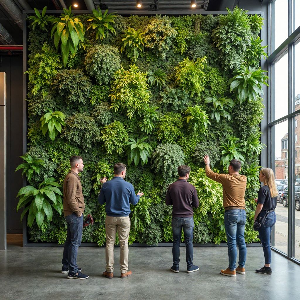 Echipa Robigusybayard lucrând împreună la un proiect verde